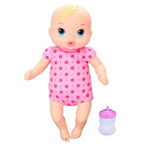 Boneca Baby Hasbro Recém Nascida com Mamadeira - Rosa