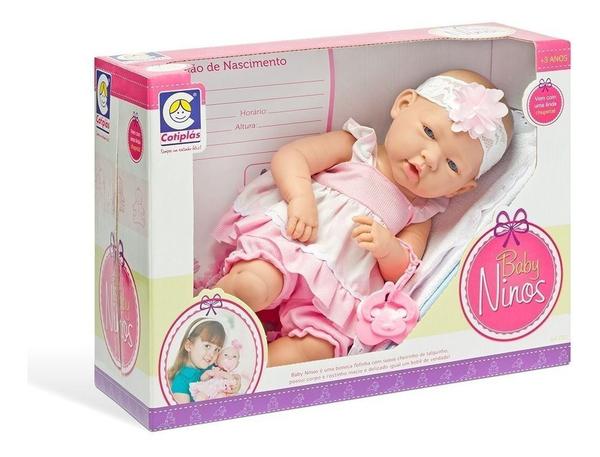Boneca Baby Ninos Newborn Cotiplás - 2032 - Cotiplas