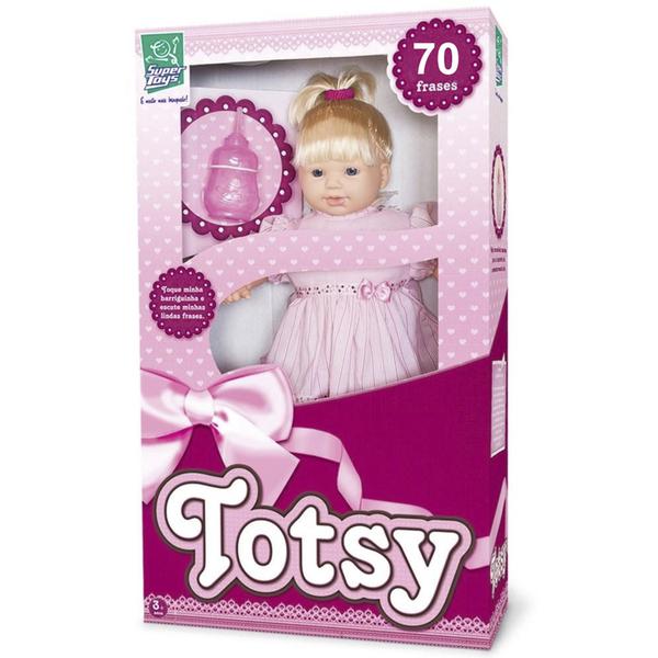 Boneca Baby Totsy Fala 70 Frases 44cm 027 - Super Toys - Super Toys