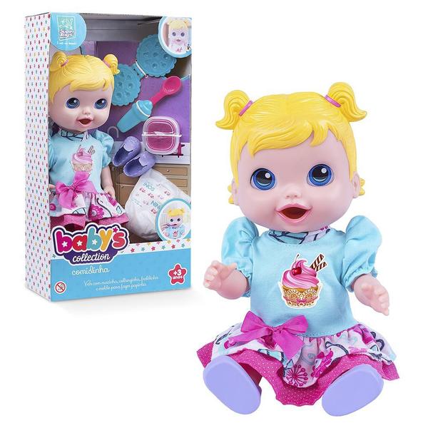 Boneca Babys Collection Comidinha - Super Toys