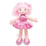 Boneca Bailarina Glitter de Pano Buba Rosa - 4725