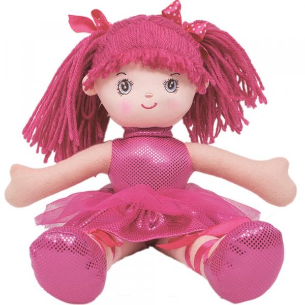 Boneca Bailarina Glitter P Pink Buba