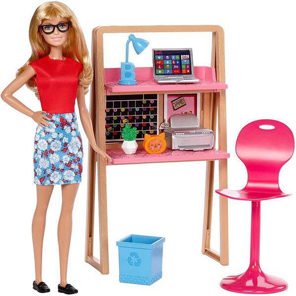 Boneca Barbie - Acessórios e Móveis Barbie - Escritório - Mattel