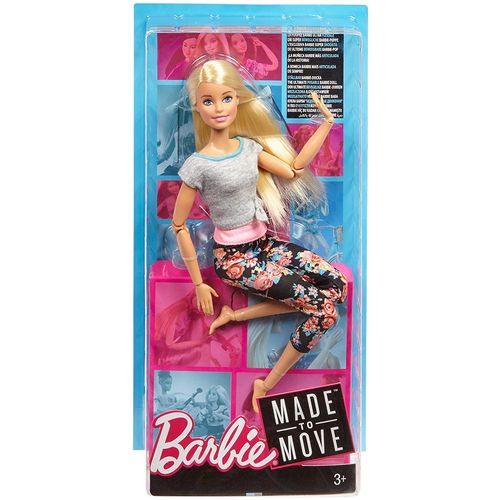 Boneca Barbie Articulada Feita para Mexer Loira - Mattel