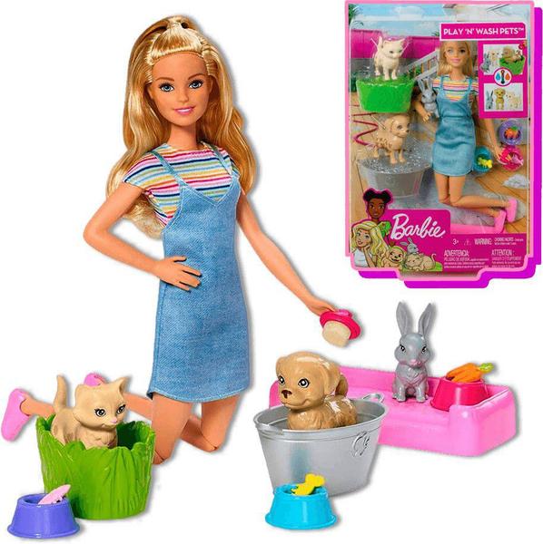 Boneca Barbie Banho de Cachorrinho Mattel
