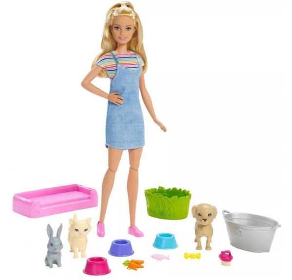 Boneca Barbie - Banho de Cachorrinhos - Mattel