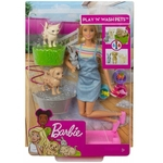 Boneca Barbie Banho dos Cachorrinhos - Mattel