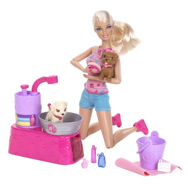 Boneca Barbie - Banho dos Filhotes - Mattel