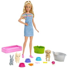 Boneca Barbie - Barbie Banho dos Cachorrinhos - Mattel Mattel