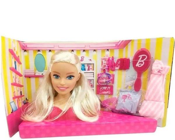 Boneca Barbie Busto para Pentear Pupee