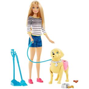 Boneca Barbie - Caminhada com o Filhote Pup - Mattel