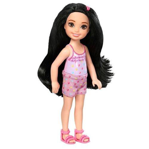 Tudo sobre 'Boneca Barbie Club Chelsea Morena Corações DWJ33 - Mattel'