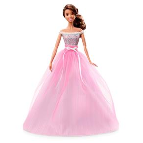 Boneca Barbie Collector 2017 Birthday Wishes Morena - Mattel