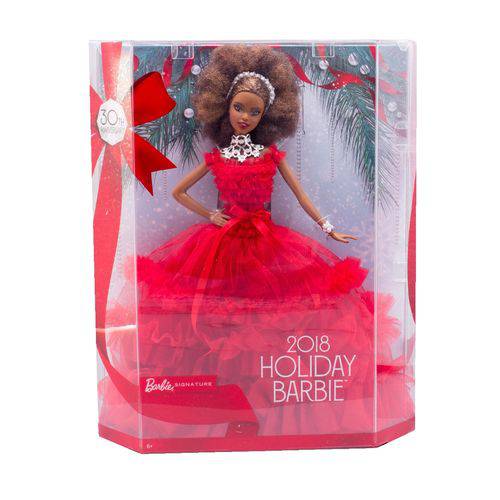 Boneca Barbie Collector Holiday Negra - Mattel