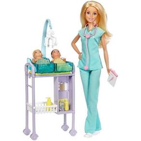 Boneca Barbie Conjunto Pediatra Mattel DHB63