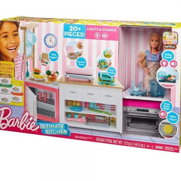 Boneca Barbie Cozinha de Luxo Playset - Mattel