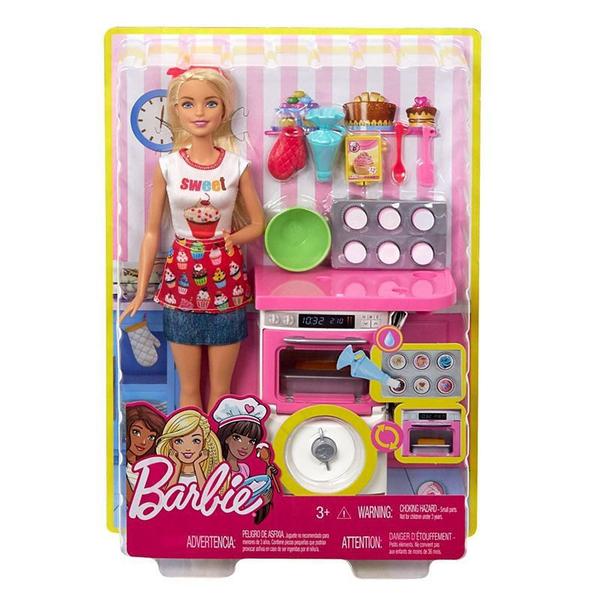 Boneca Barbie Cozinhando e Criando - Chef de Bolinhos - Mattel