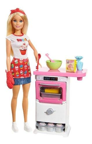 Boneca Barbie - Cozinhando e Criando - Chefe de Bolinhos - M