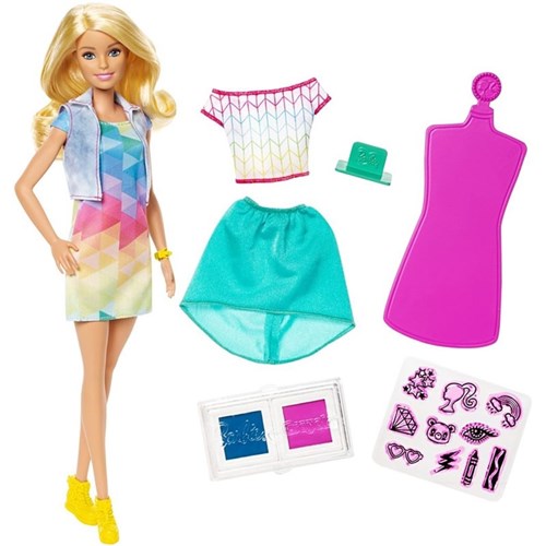 Boneca Barbie Criações com Carimbos - Frp05 - Mattel