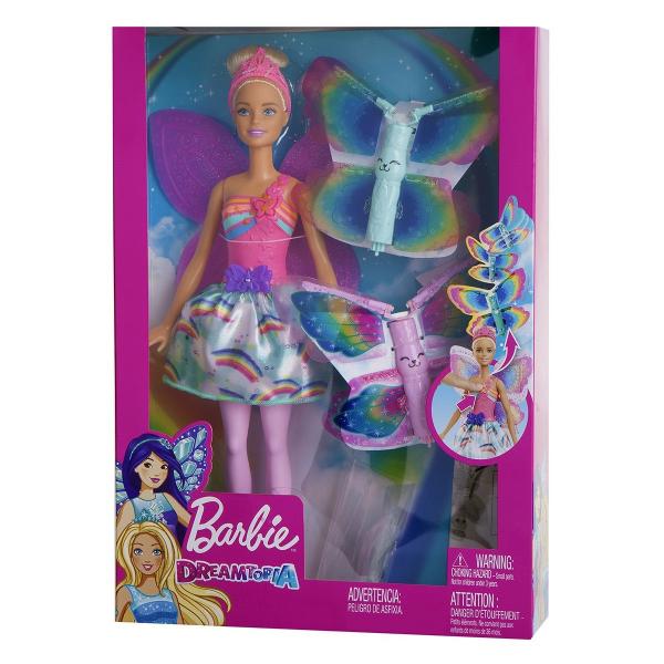 Boneca Barbie Dreamtopia Fada com Asas Voadoras Mattel Frb08