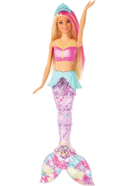 Boneca Barbie Dreamtopia Sereia Luzes Arco-iris Mattel Gfl82