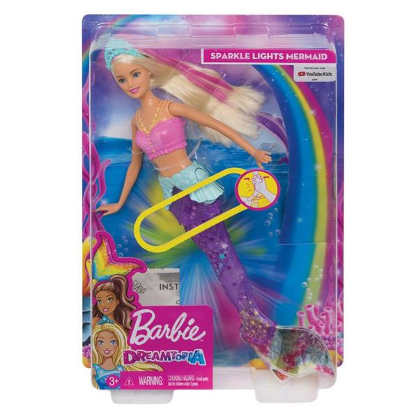 Boneca Barbie Dreamtopia Sereia Luzes Arco Íris Mattel