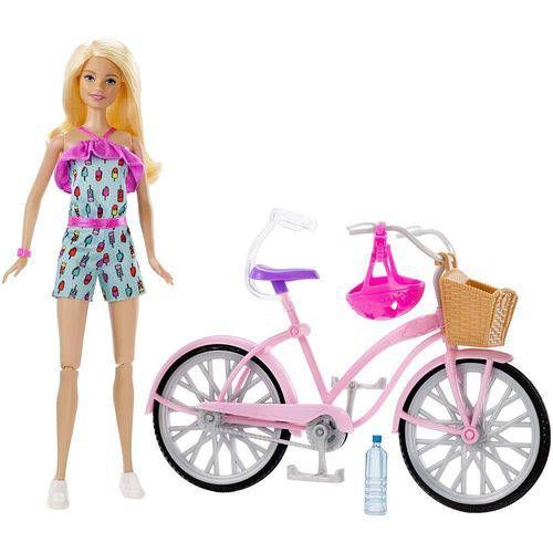 Boneca Barbie e Bicicleta- Mattel