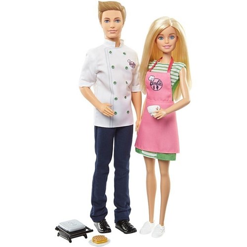 Boneca Barbie e Ken Cozinhando e Criando - Mattel