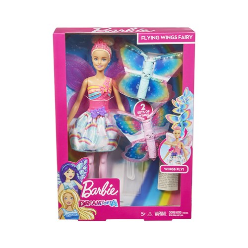 Boneca Barbie Fada Asas Voadoras Mattel Dreamtopia 33Cm