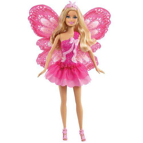 Boneca Barbie - Fada Barbie Loira Vestido Rosa - Mattel