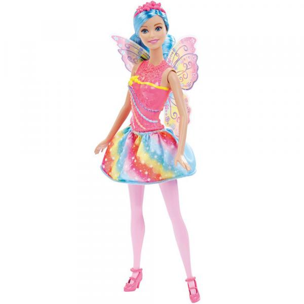 Boneca Barbie Fada - Fantasia Reinos Mágicos - Reino dos Arco-Íris - Mattel - Mattel
