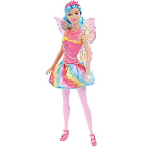Boneca Barbie Fada - Fantasia Reinos Mágicos - Reino dos Arco-íris - Mattel
