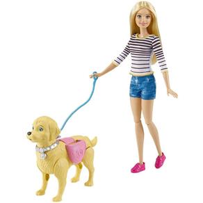 Boneca - Barbie - Familia Passeio com Cachorrinho MATTEL