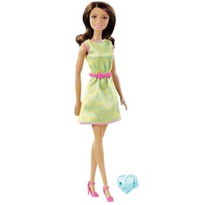 Boneca Barbie - Fashion And Beauty com Anel - Vestido Amarelo - Mattel