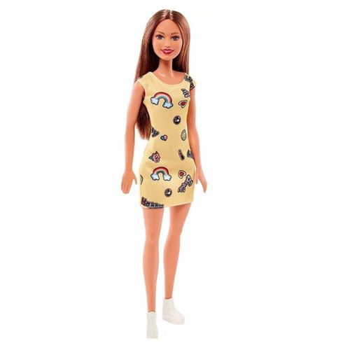 Boneca Barbie Fashion And Beauty com Vestido Amarelo