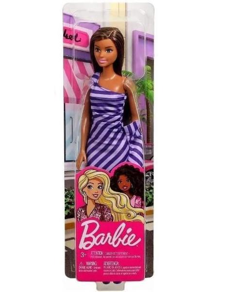 Boneca Barbie Fashion Vestido Roxo Mattel