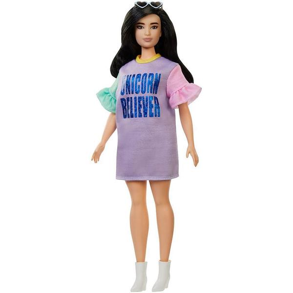 Boneca Barbie Fashionista Vestido Roxo - Mattel
