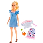 Boneca Barbie Fashionistas 99 Vestido Azul FJF67 - Mattel