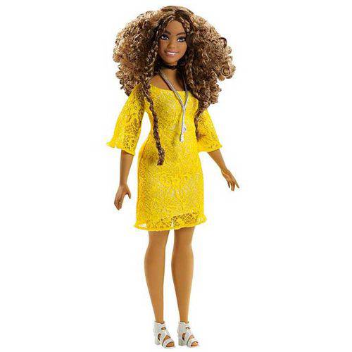 Boneca Barbie Fashionistas Glam Boho Doll & Fashions – Curvy FJF67 - Mattel