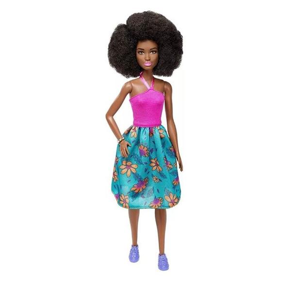 Boneca Barbie Fashionistas N59 Pink Halter Floral Skirt - FBR37 - Mattel