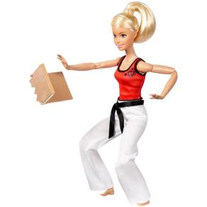Boneca Barbie - Feita para Mexer - Esportista - Lutadora de Artes Marciais - Mattel