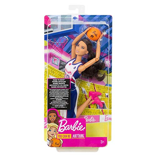 Boneca Barbie Feita para Mexer - Esportistas - Jogadora de Basquete