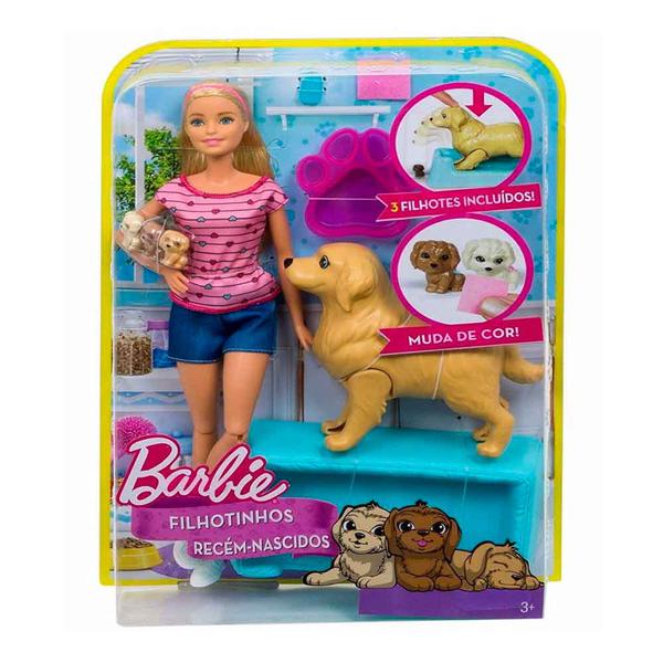 Boneca Barbie Filhotinhos Recem Nascidos - Mattel