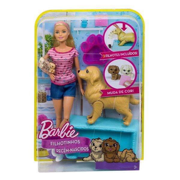 Boneca Barbie Filhotinhos Recém Nascidos Mattel