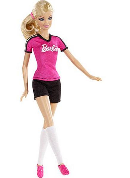 Boneca Barbie Jogadora de Futebol - Mattel