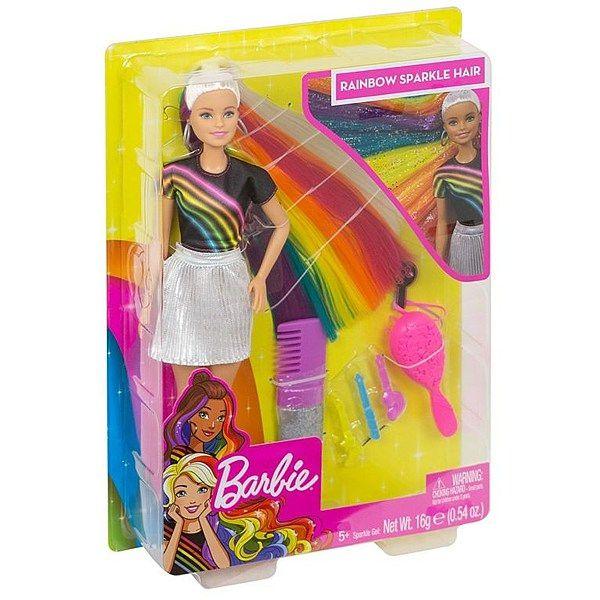 Boneca Barbie Lindos Penteados Cabelo Arco-íris - Mattel