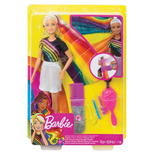 Boneca Barbie Lindos Penteados Cabelo Arco-íris Mattel