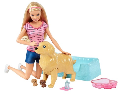 Boneca Barbie Loira Filhotinhos Recém-Nascidos - Mattel Mattel