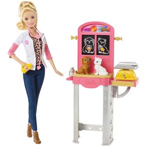 Boneca Barbie Mattel Conjunto Profissões - Veterinária