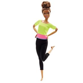 Boneca Barbie Mattel Feita para Mexer - Negra com Top Amarelo